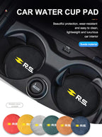 Suede Car Cup Holder Coasters – Anti-Slip Accessories for Renault Vehicles
