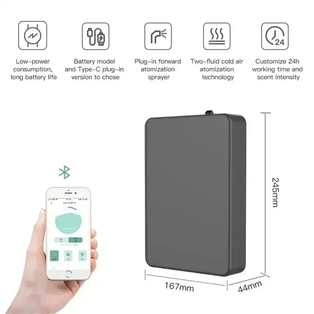 500ml Waterless Fragrance Diffuser – Smart Essential Oil Machine for Home