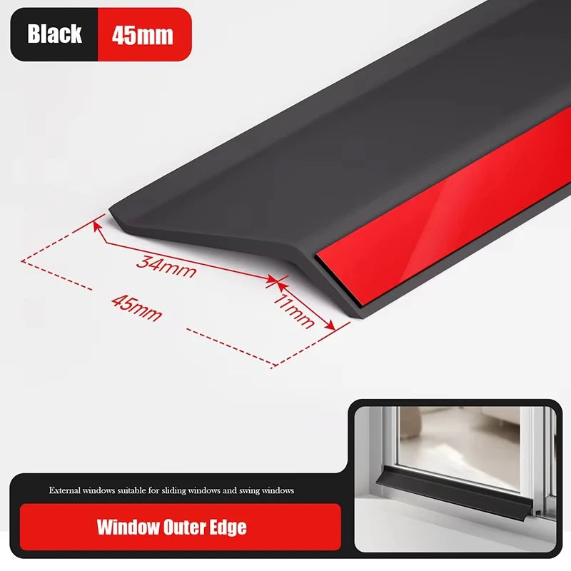 Aluminum Window Water Deflector – Weatherproof Flashing Strip for Home