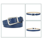 PU Leather Waist Belt – Metal Buckle Accessory for Women Jeans and Dresses
