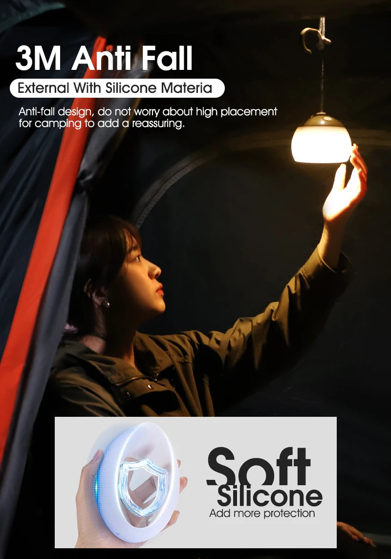 Portable Retro LED Camping Light – Waterproof Hanging Lamp for Outdoor Emergencies