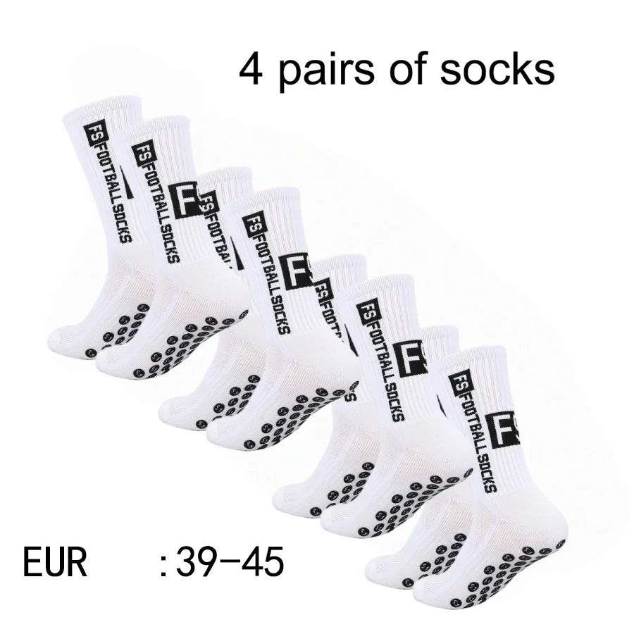 Non-Slip Athletic Soccer Socks – Cushioned Grip for Football and Basketball