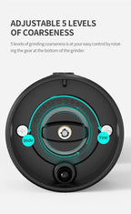 Electric Salt and Pepper Grinder – Adjustable LED Mill for Kitchen Cooking