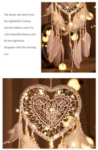 LED Heart Dreamcatcher – Hanging Nordic Ornament for Wedding Decor