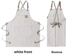 Canvas Chef Apron – Professional Kitchen Bib for BBQ and Salon Use