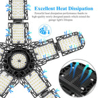 LED Garage Light – 11 Adjustable Panels for Workshop Industrial Lighting