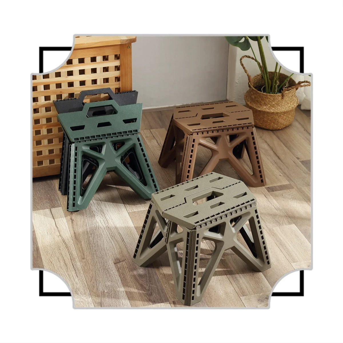 Portable Folding Stool – High Load Bearing Chair for Camping and Fishing