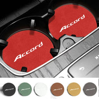 Anti-Slip Rubber Car Coasters – Interior Cup Holder Mats for Honda Accord