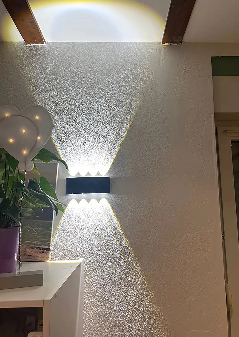 Aluminum LED Wall Lamp – IP65 Waterproof Lighting for Indoor and Outdoor