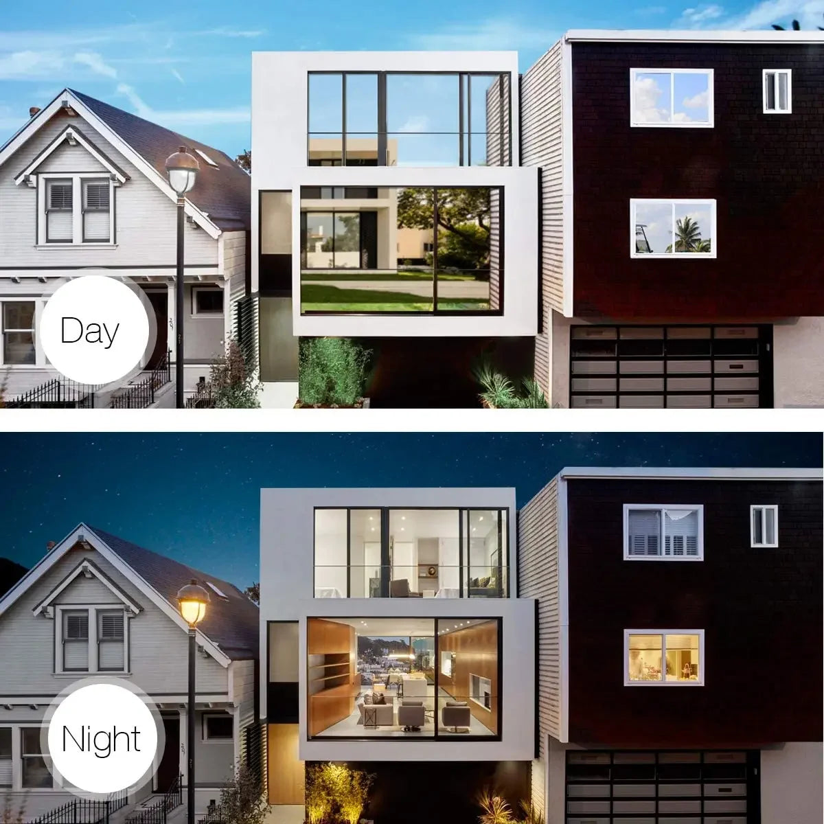 Reflective Window Film – Heat Control Privacy Sticker for Home Glass Tinting