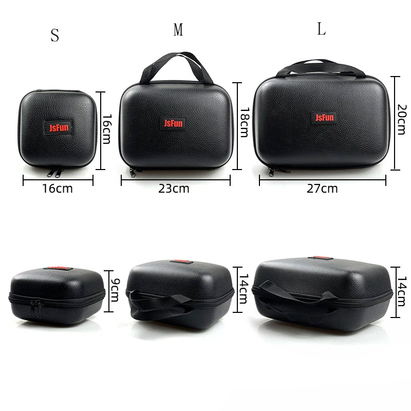 Shockproof PU Fishing Reel Case – Protective Storage for Fishing Tackle
