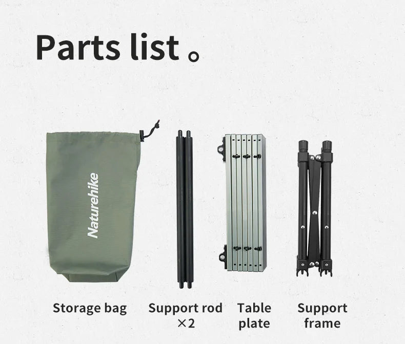 Ultralight Folding Camping Table – Portable Aluminum Desk for Outdoor Travel