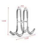 Stainless Steel Towel Rack – S-Shape Over-the-Glass Hook for Bathroom