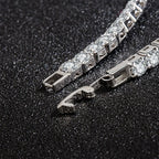 S925 Sterling Silver Tennis Bracelet – 4mm Zirconia for Wedding Jewelry