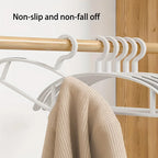 Non-Slip Plastic Hangers – Thick Wide Shoulder Drying Rack for Home Wardrobe