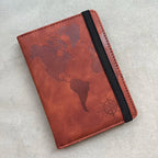 Personalized Passport Cover – RFID Blocking World Map Design for Travel