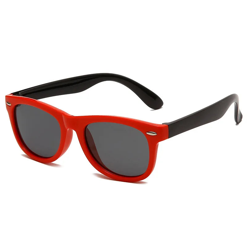 Silicone Kids Sunglasses – UV400 TR90 Goggles for Outdoor UV Protection