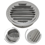 Stainless Steel Round Vent Grille – 70-300mm External Wall Duct for Ventilation