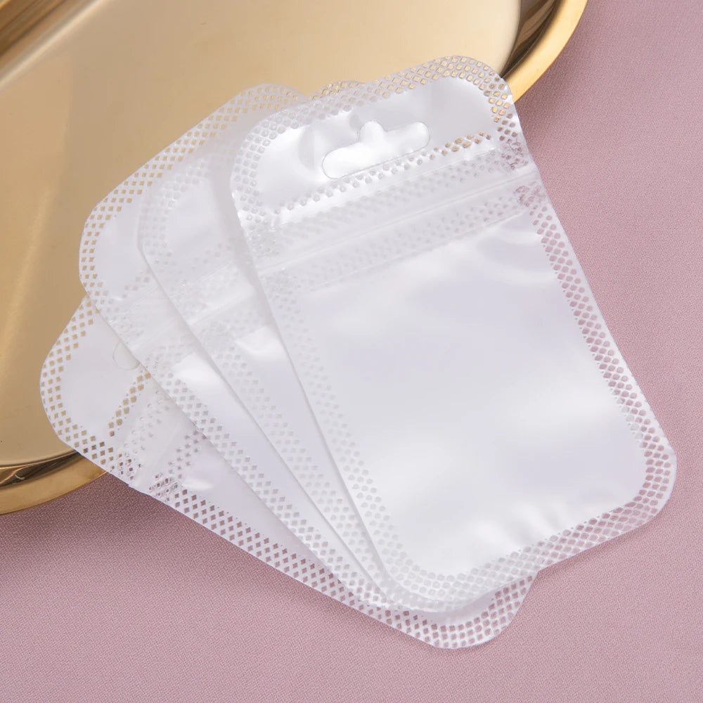 Transparent Zipper Pouches – Pearlescent OPP Bags for Jewelry Packaging