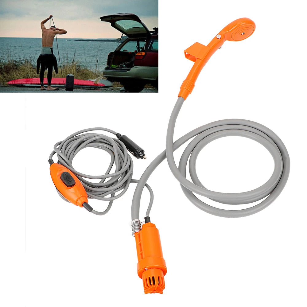 Portable Electric Car Shower – 12V Outdoor Shower for Camping