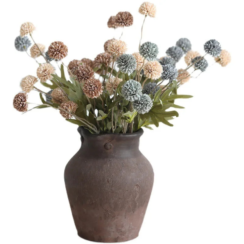 Silk Dandelion Flower Bouquet – Artificial Floral Decor for Wedding Home