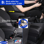 Center Console Armrest Box – Storage Organizer for Peugeot 208 and 2008