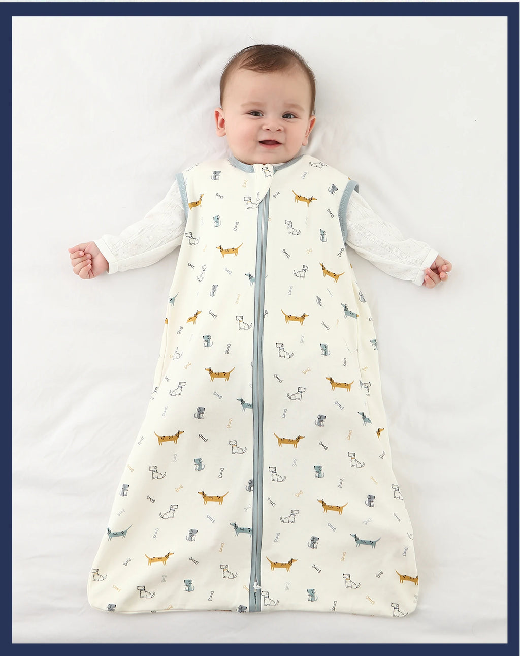 Cotton Baby Sleeping Bag – Anti-Kick Vest Swaddle for Infant Sleep