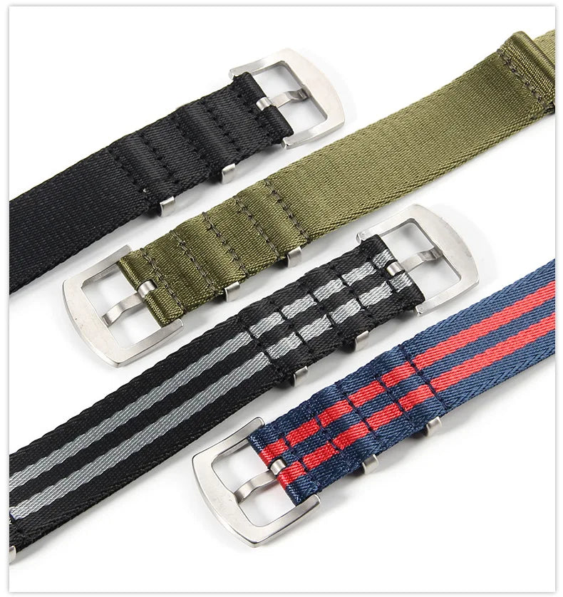 Nylon Watch Strap – 20mm 22mm Sport Band for Omega Seiko Rolex