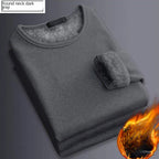 Thermal Fleece T-Shirt – Men's Long-Sleeved Velvet Padded Base Layer for Winter
