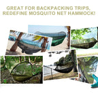 Camping Hammock – Quick Opening with Mosquito Net for Outdoor Sleeping