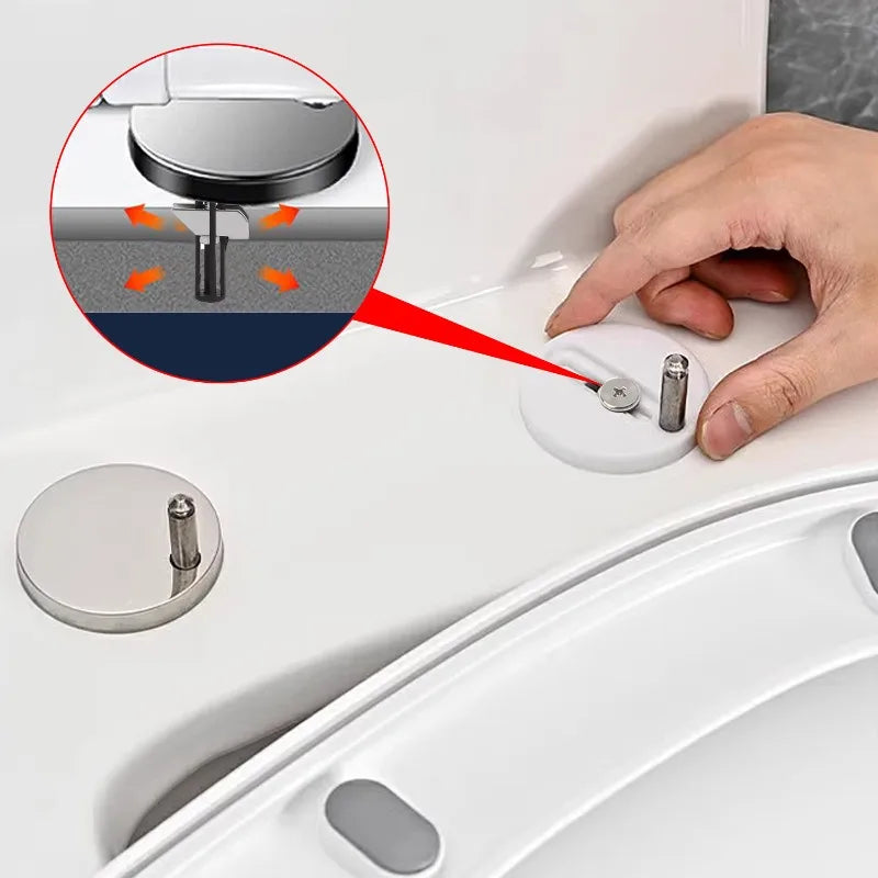 Stainless Steel Toilet Seat Bolt – Retractable Fixing Hardware for Toilet Lids