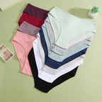 Cotton Briefs – Soft Striped Low Rise Underwear for Women