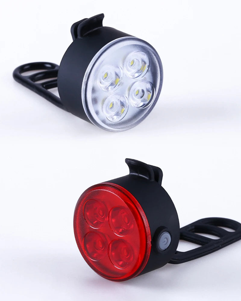 Rechargeable Bike Light Set – Waterproof LED Headlight for MTB Cycling