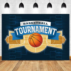 Basketball Stadium Photography Backdrop – Sport Theme for Kids Birthday Party