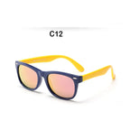 Polarized TR90 Kids Sunglasses – UV400 Silicone Shades for Outdoor Activities