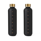 Motivational Frosted Water Bottle – 32oz Leakproof BPA Free for Fitness Gym