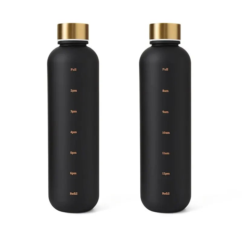 Motivational Frosted Water Bottle – 32oz Leakproof BPA Free for Fitness Gym