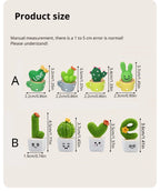Mini Resin Succulent Cactus Plants – Decorative Ornaments for Home and Office