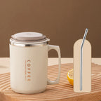 Stainless Steel Coffee Mug – Portable Anti-Scald Cup for Travel and Office