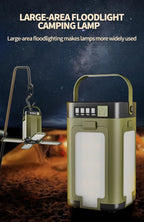 Foldable Solar Camping Light – 2000mAh Power Bank for Outdoor Hiking Tent