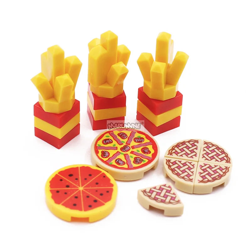 Mini Food Building Blocks – Toy Kitchen Accessories for Creative Play