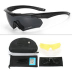 Tactical Shooting Goggles – 3 Interchangeable Lens Set for Airsoft and Outdoor