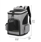 Expandable Pet Carrier Backpack – Breathable Travel Bag for Cats and Dogs
