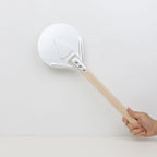 Perforated Aluminum Pizza Peel – Non-Slip Wooden Handle for Home Baking
