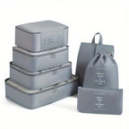 Mesh Travel Packing Cubes – Luggage Organizer Set for Suitcase Storage