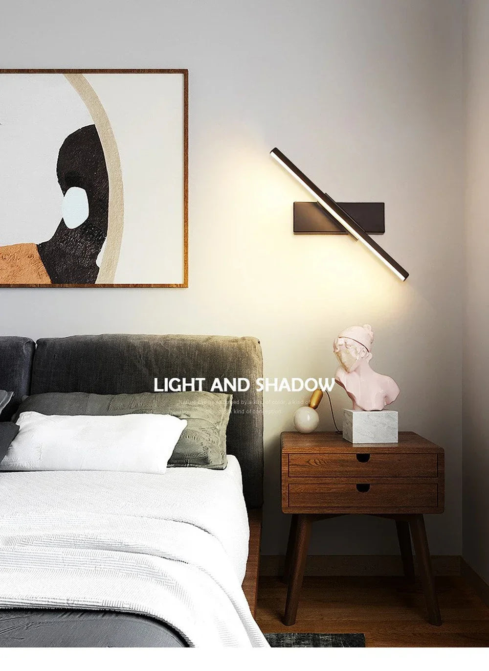 Rotatable LED Wall Sconce – Adjustable Mirror Lighting for Bathroom and Bedroom