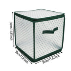64-Grid Christmas Ornament Storage Box – Foldable PP Organizer for Holiday Decor