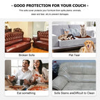 Jacquard Stretch Sofa Cover – Elastic Slipcover for L Shape and Standard Couches