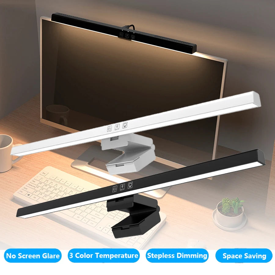 50cm Computer Monitor Light Bar – Stepless Dimming USB Lamp for Study Reading