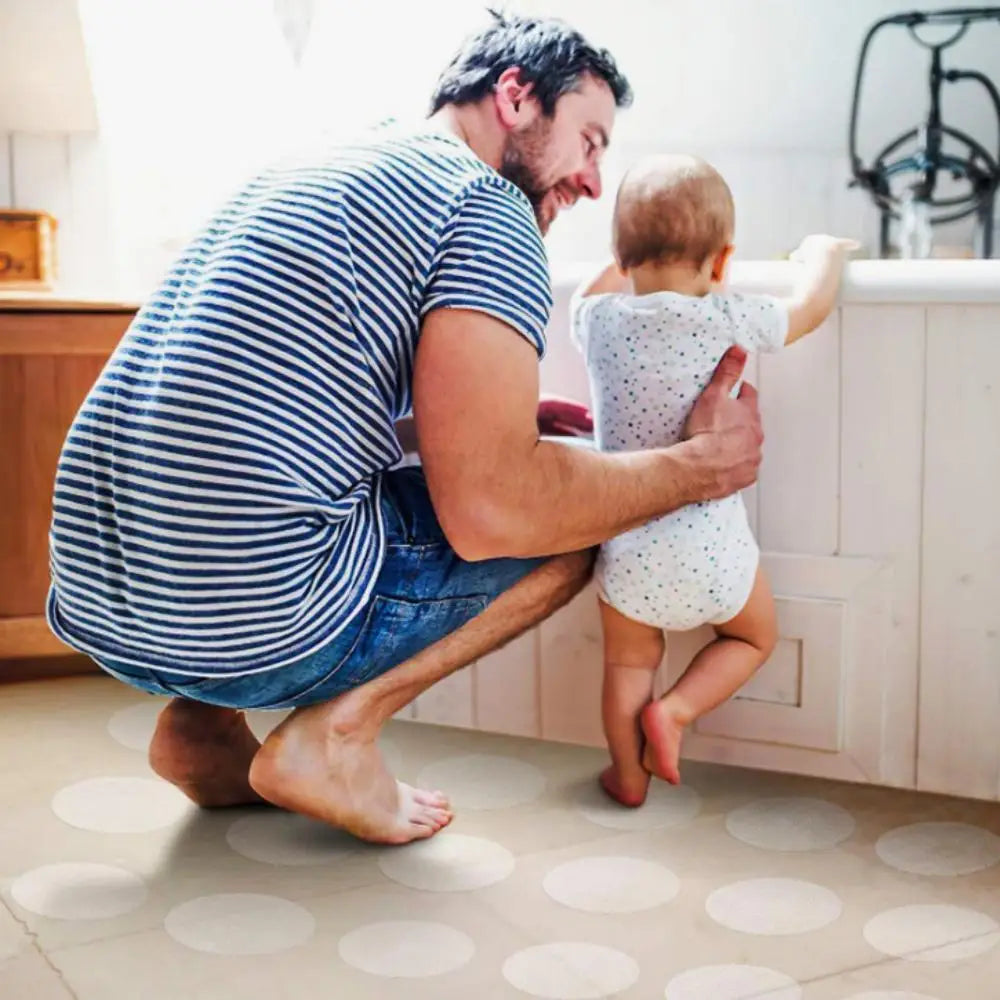 Transparent Anti-Slip Strips – Adhesive Safety Treads for Bathtubs and Stairs